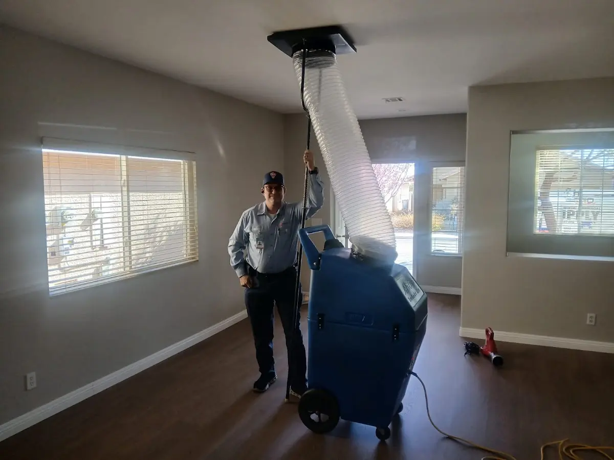 Professional Dryer Vent Cleaning work inside a Sweetwater home